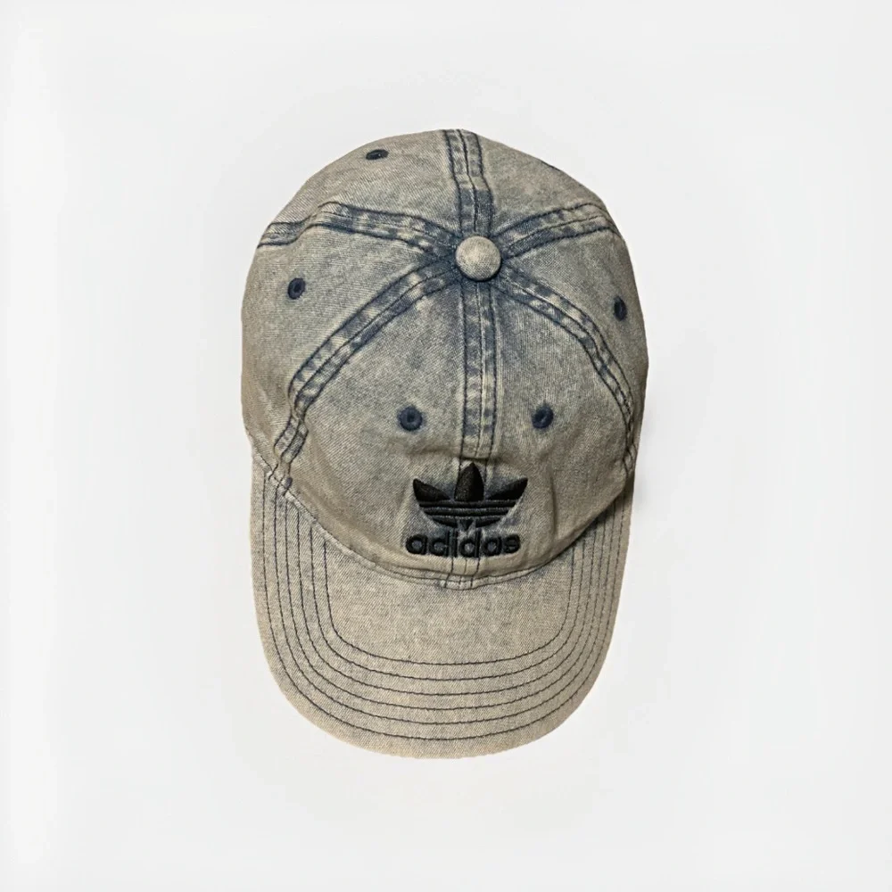 Adidas Washed Denim Cap with Black Logo - Picture 5 of 12